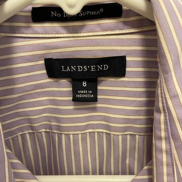 Lands’ End Supima No Iron Button Down Shirt - Picture 3 of 3